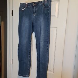 Falls Creek Women's Straight Leg Jeans - Medium Blue